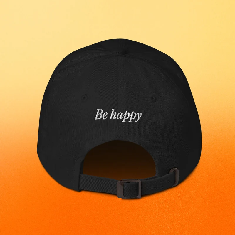 Cap Don‘t Worky, Be Happy Black