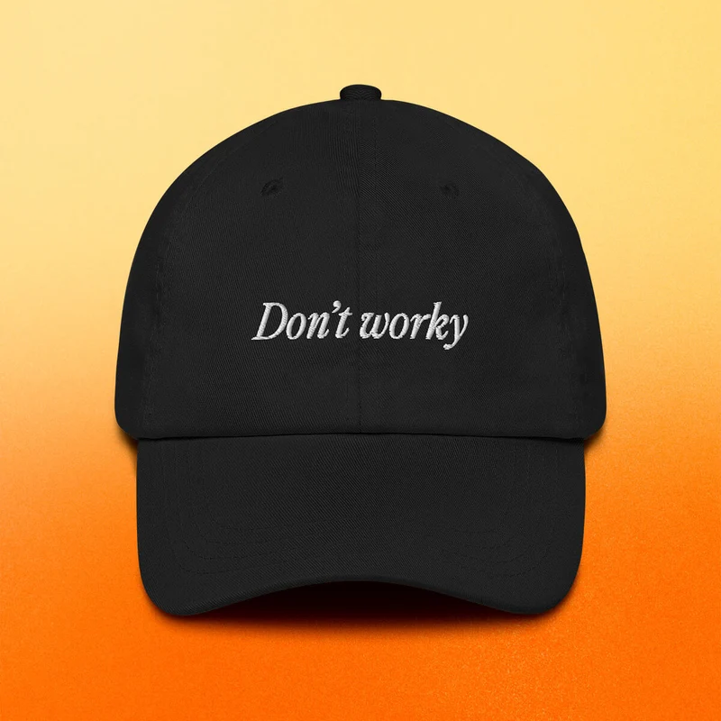 Cap Don‘t Worky, Be Happy Black