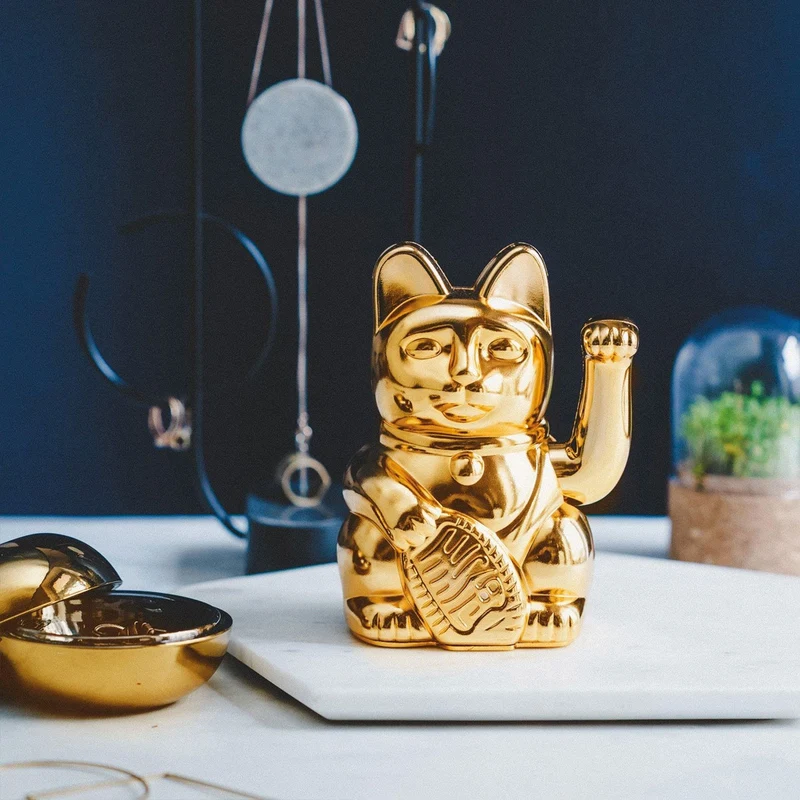 Lucky Cat Egypt Shiny Gold