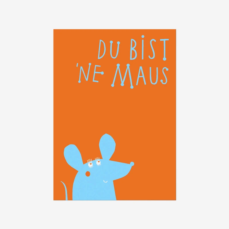 Postkarte Maus
