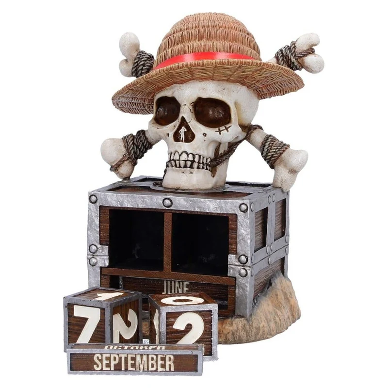 One Piece Ewiger Kalender Luffy Jolly Roger 16 cm