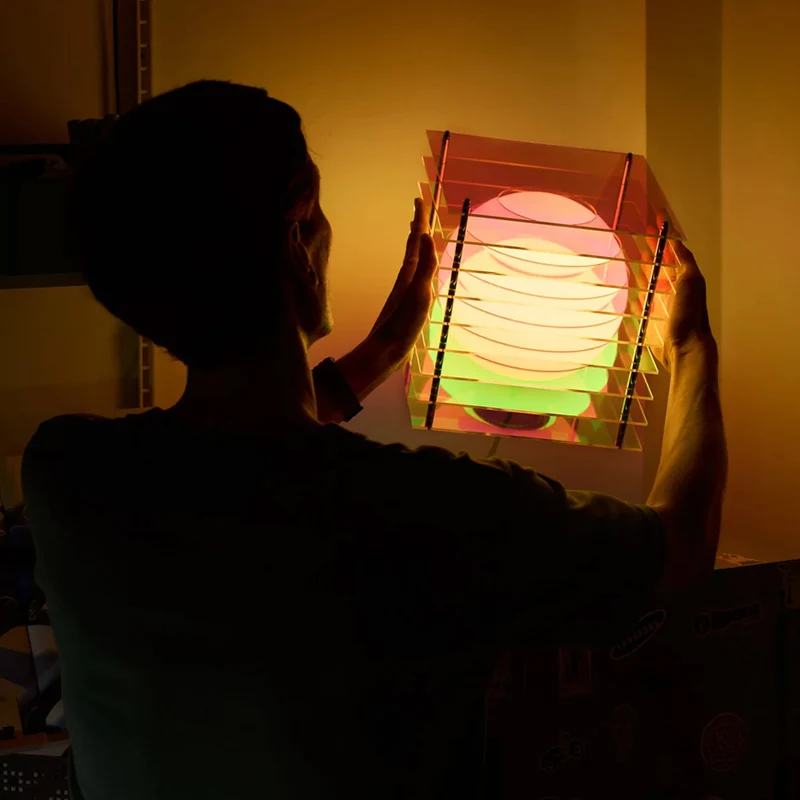 LOP Lamp Big Square Dreamy Acrylic