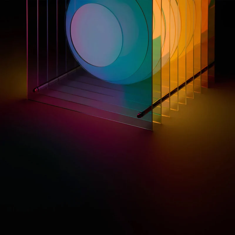 LOP Lamp Big Square Dreamy Acrylic