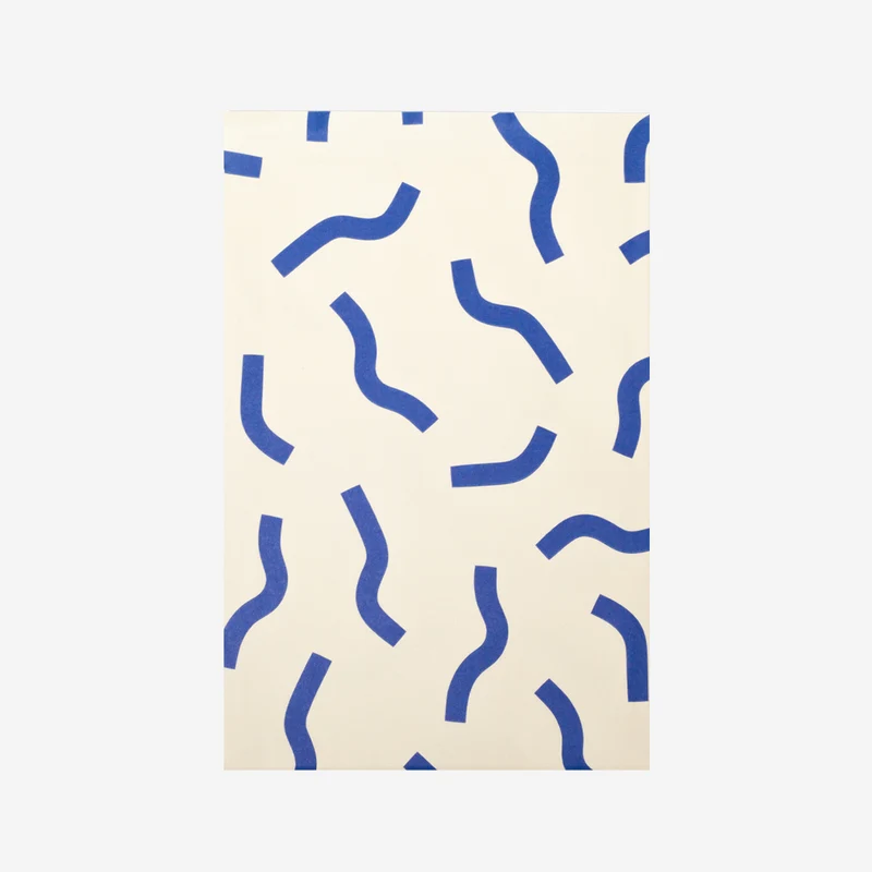 Geschenktüten Medium Vanilla Blue Stroke - 5 Stk