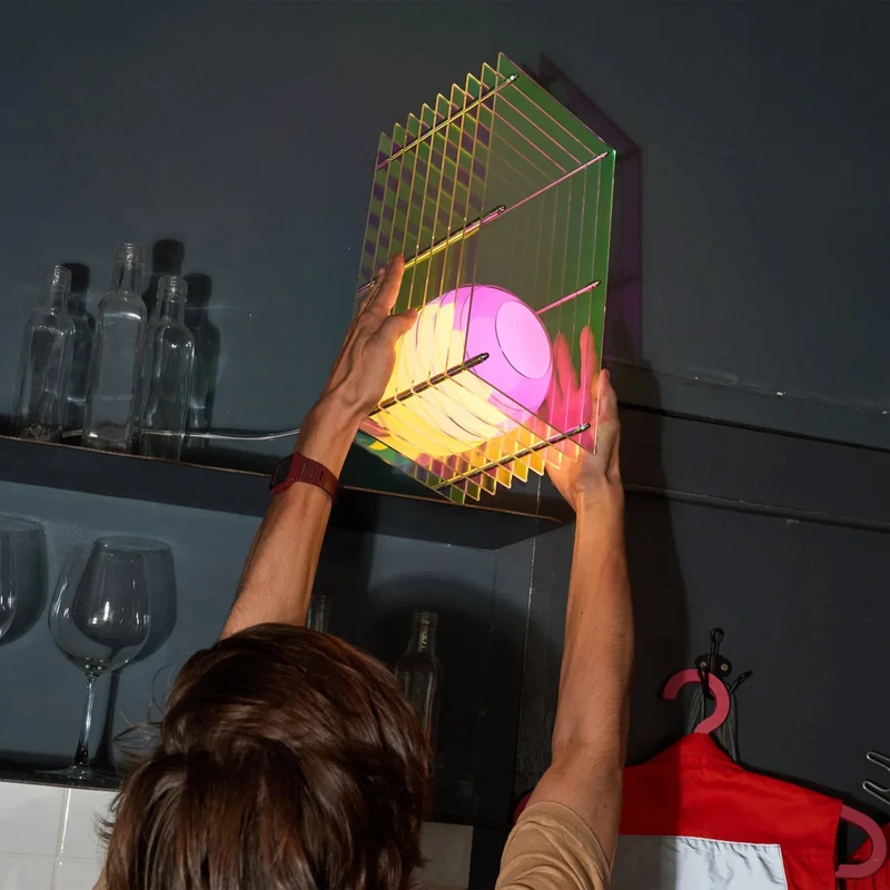 LOP Lamp Small Rectangle Dreamy Acrylic