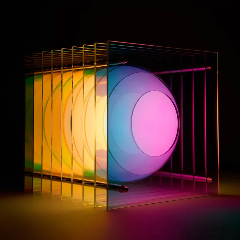 LOP Lamp Small Square Dreamy Acrylic