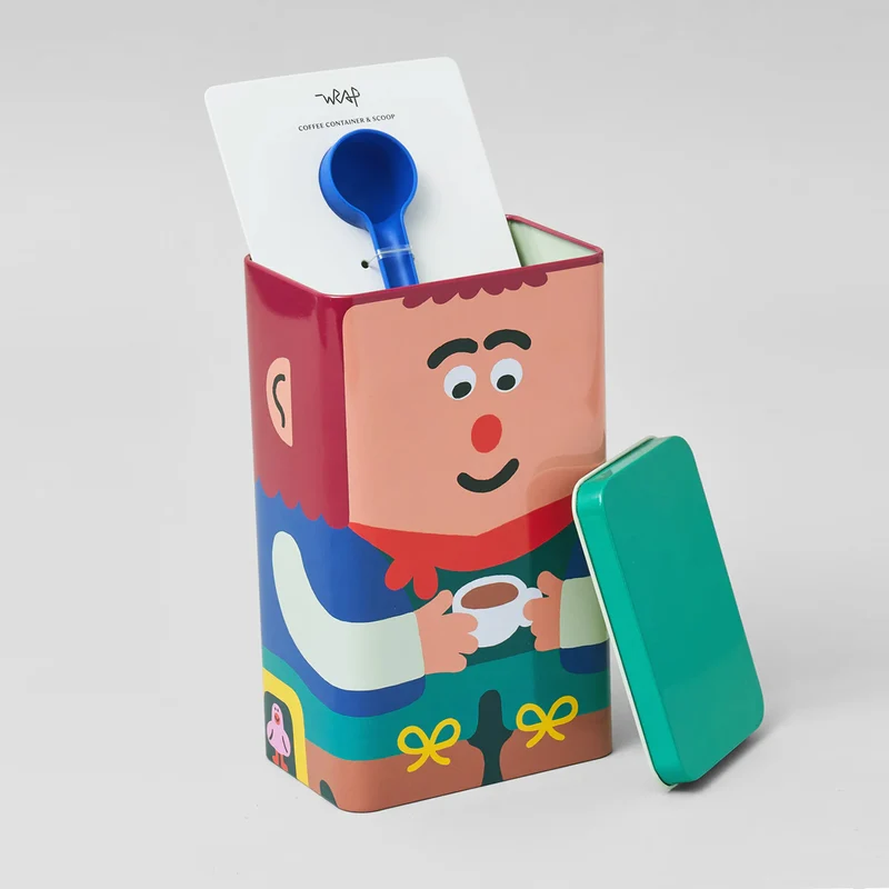 Tin Container Lil Guy and Coffee