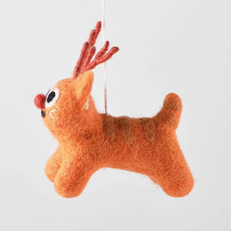 Rudy Cat Hanging Felt Ornament