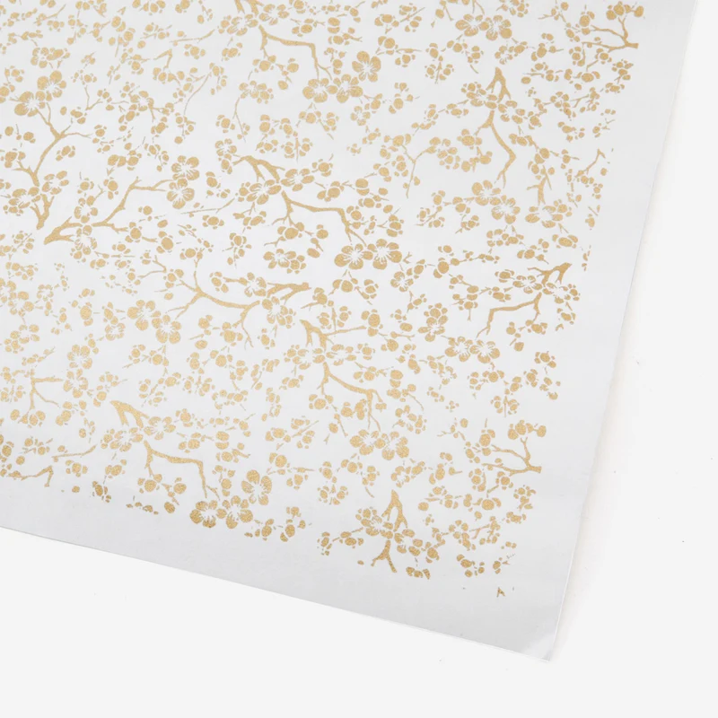 Chiyogami-Papier Goldene Blüten