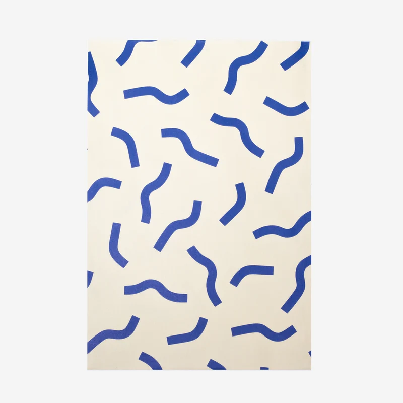 Geschenktüten Large Vanilla Blue Stroke - 5 Stk