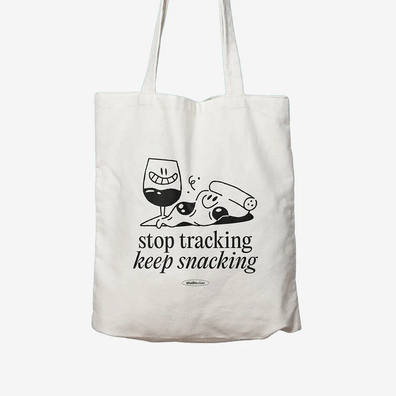 Stop Tracking Keep Snacking Beutel