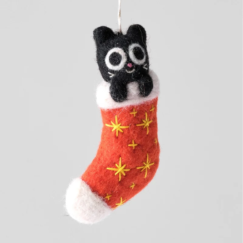 Viv Cat Hanging Felt Ornament