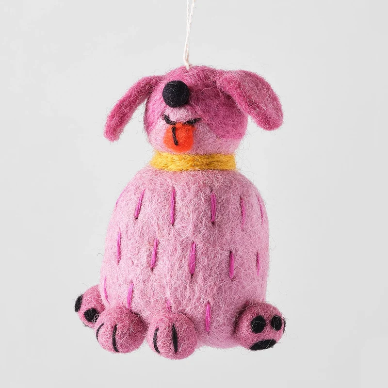 Tina Dog Hanging Felt Ornament