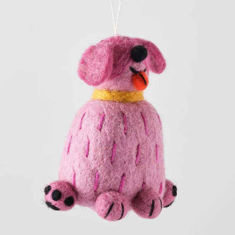 Tina Dog Hanging Felt Ornament
