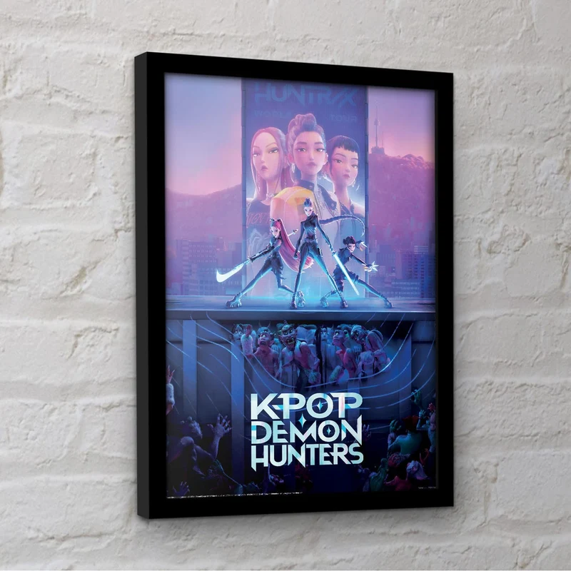 KPop Demon Hunters Collector Print Poster im Rahmen Movie