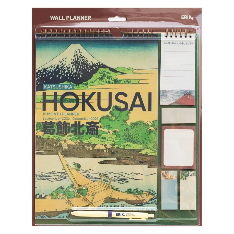 Hokusai Wand-Planer 2026/27 30 x 34 cm