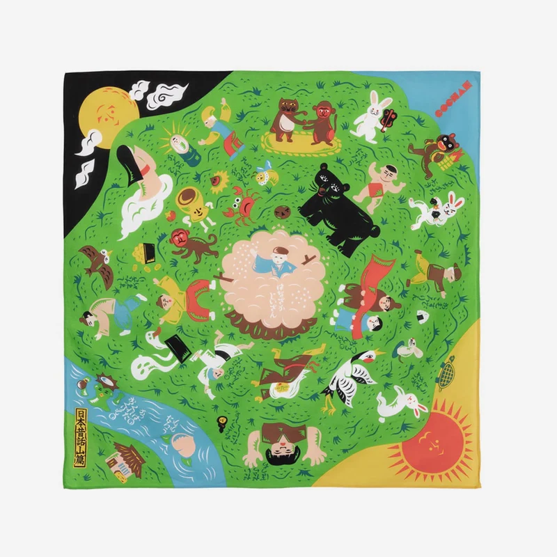 COCHAE Japanese Folktales The Mountains Furoshiki Wrapping