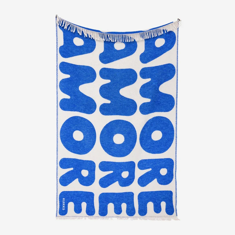 Klekks No. 11 Amore Blue Wolldecke