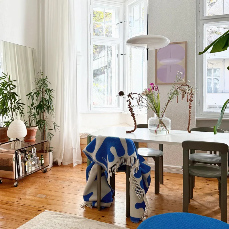 Klekks No. 11 Amore Blue Wolldecke