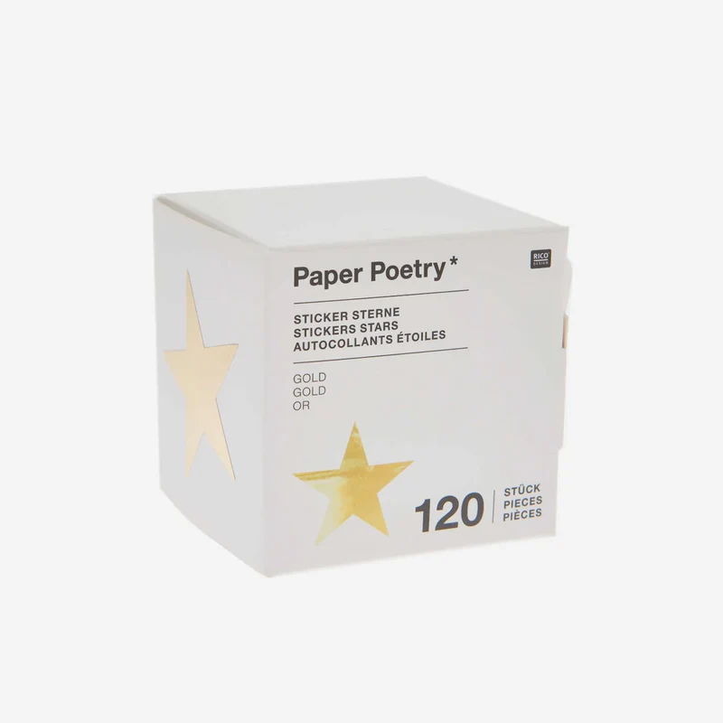 Sticker Sterne Gold – 120 Stk