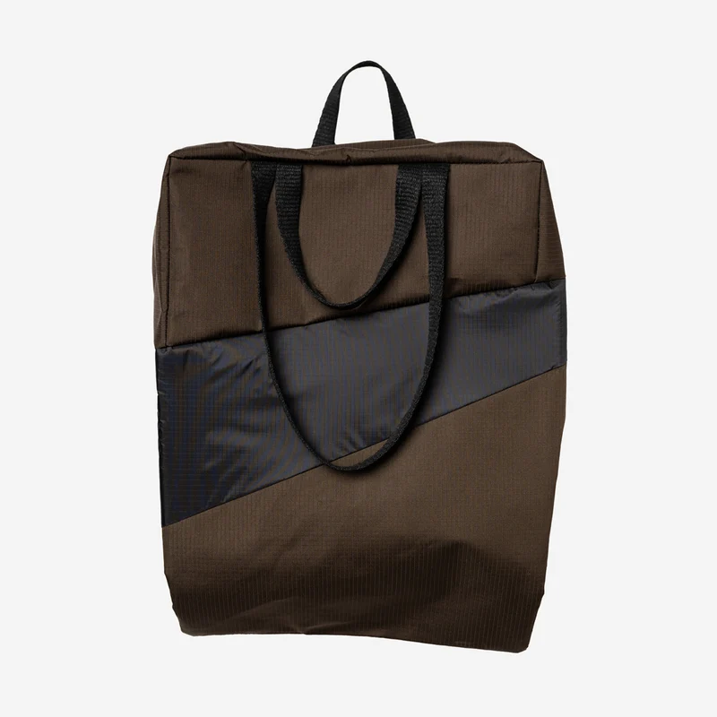 The New Tote Bag L Mud & Black