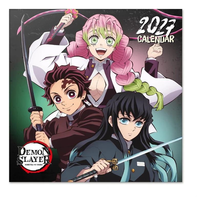 Demon Slayer Wandkalender 2027 30 x 30 cm