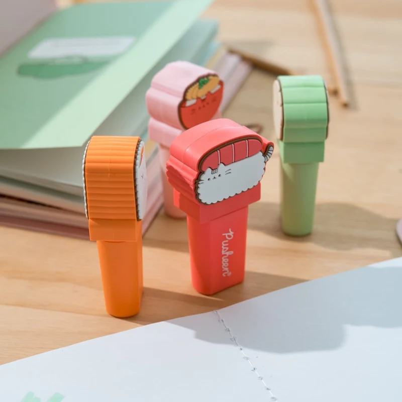 Pusheen Textmarker mit Topper Sushi Roll 4er Set