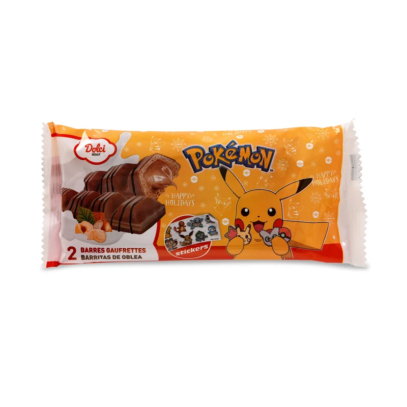 Pokemon - Pikachu Waffelriegel mit Stickern