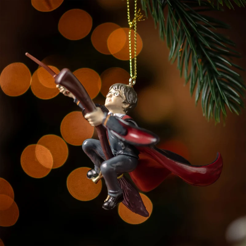 Harry mit Nimbus 2000 Weihnachtsbaum-Schmuck - Harry Potter