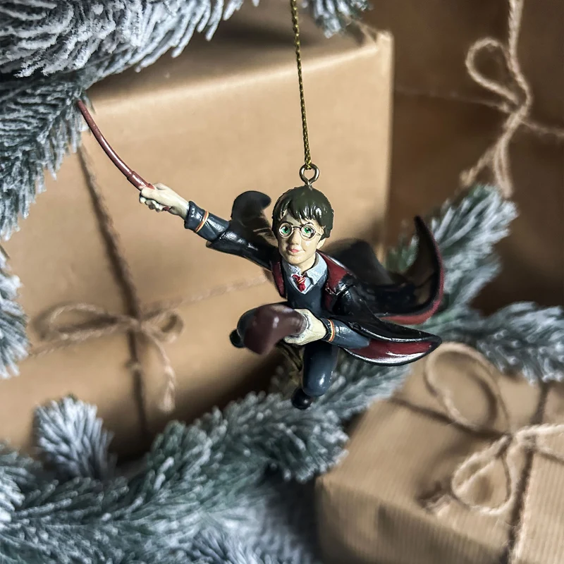 Harry mit Nimbus 2000 Weihnachtsbaum-Schmuck - Harry Potter