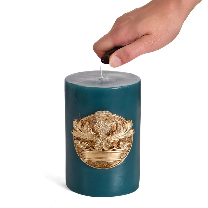 Outlander - Crown & Thistle Logo XL Kerze