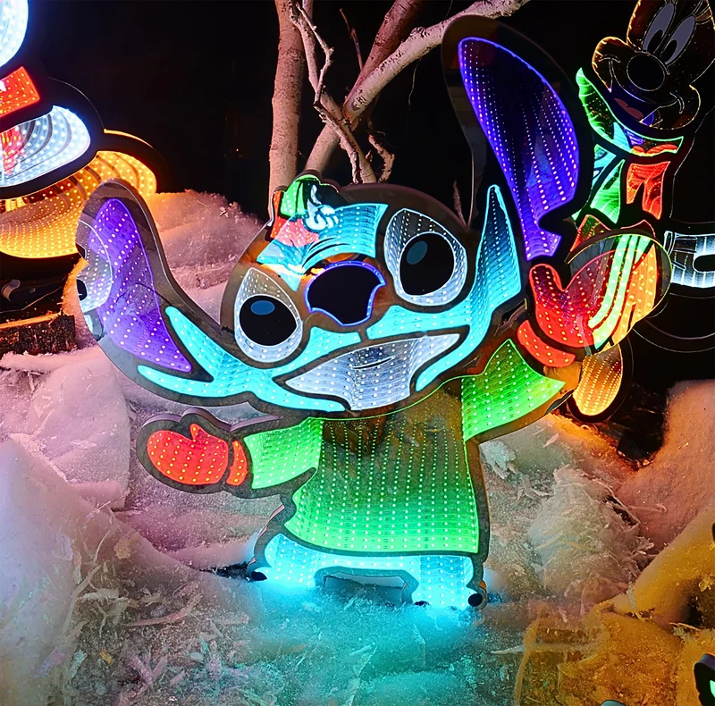 Dancing Stitch Acryl LED Lampe - Lilo & Stitch