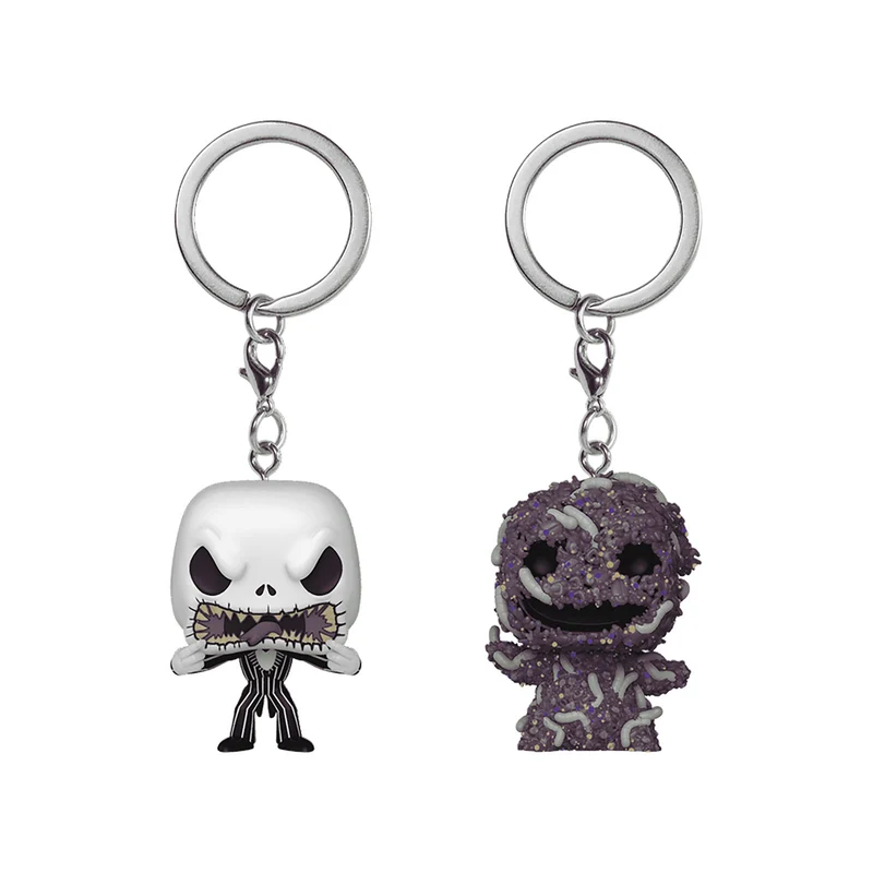 Nightmare Before Christmas - Jack und Oogie Funko Pop Schlüsselanhänger 2er Set