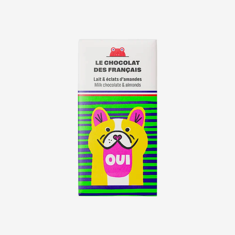 Oui 41% Bio-Schokolade mit Mandeln 25g