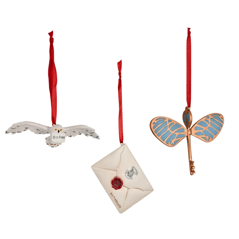 Harry Potter - Weihnachtsbaum-Schmuck 3er Set