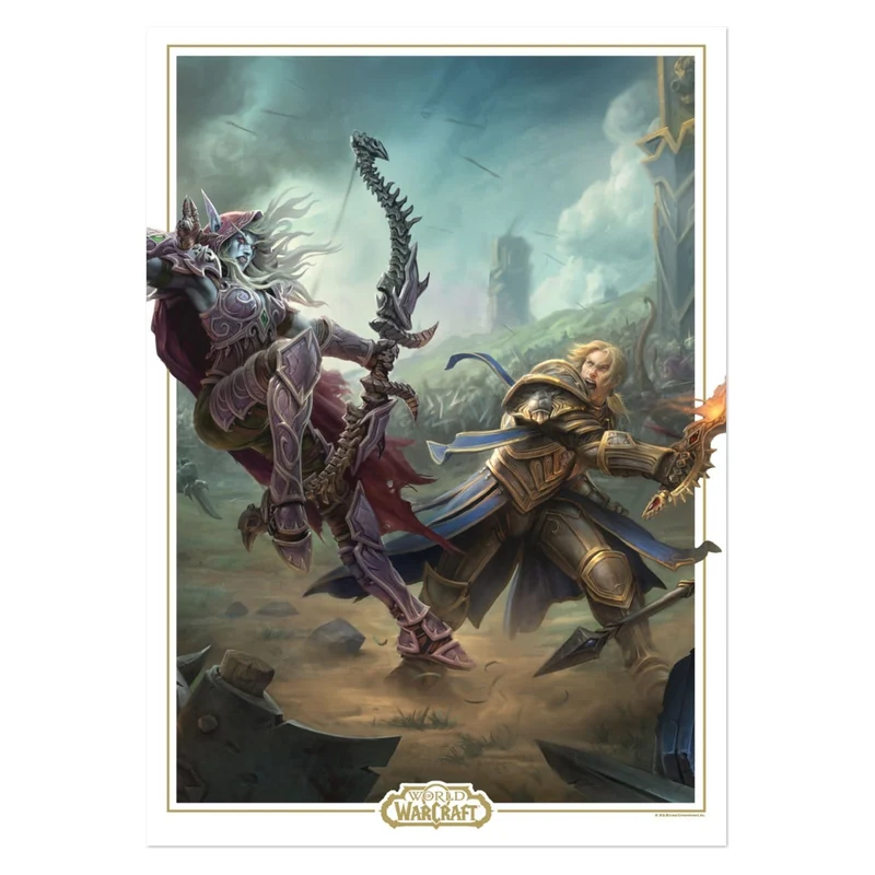 World of Warcraft Kunstdruck Sylvanas vs Anduin Wrynn