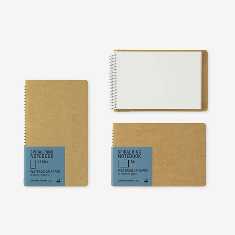 Water Color B6 Spiral Ring Notebook