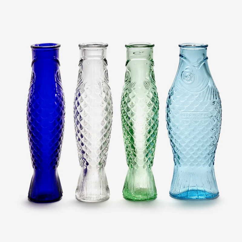 Fish & Fish Light Blue Karaffe by Paola Navone
