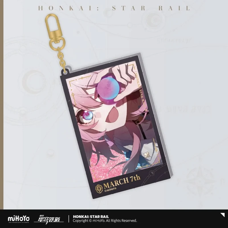 Honkai: Star Rail Countdown Departure Series Acryl Schlüsselanhänger March 7th Glitter 9 cm