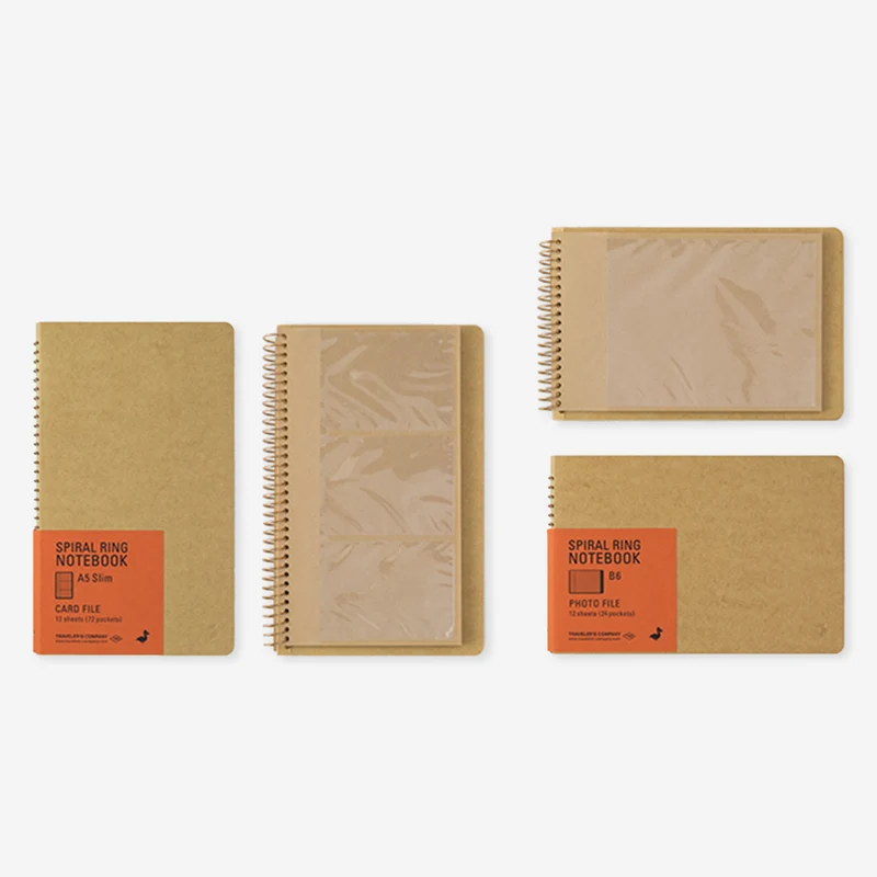 Card File A5 Slim Spiral Ring Notebook