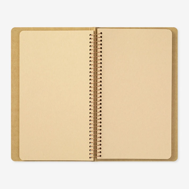 DW Kraft Paper A5 Slim Spiral Ring Notebook