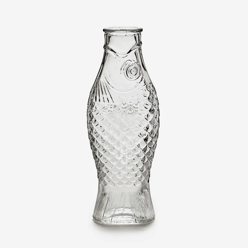 Fish & Fish Transparent Karaffe by Paola Navone