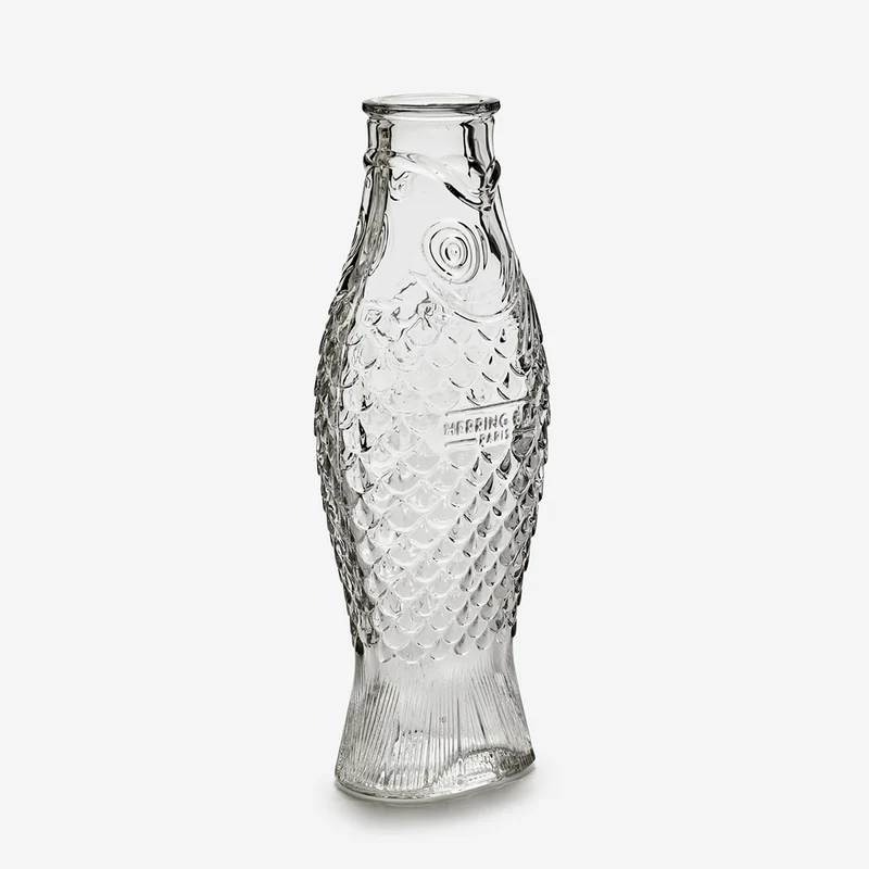 Fish & Fish Transparent Karaffe by Paola Navone