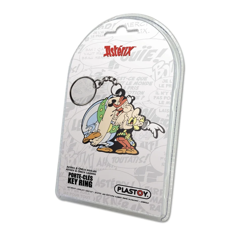 Asterix Schlüsselanhänger Asterix & Obelix Laughing 9 cm