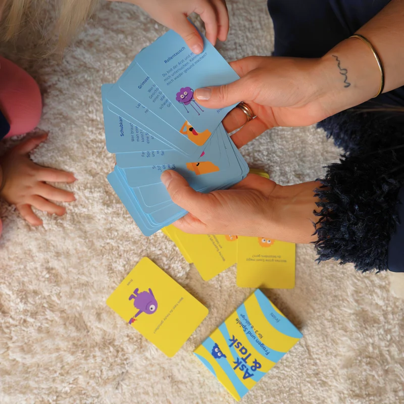 Ask & Task Fragen & Spiele für 3-6 Jährige