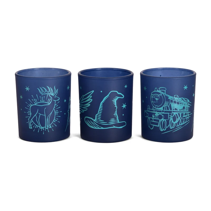 Harry Potter - Hogwarts Teelichthalter 3er Set