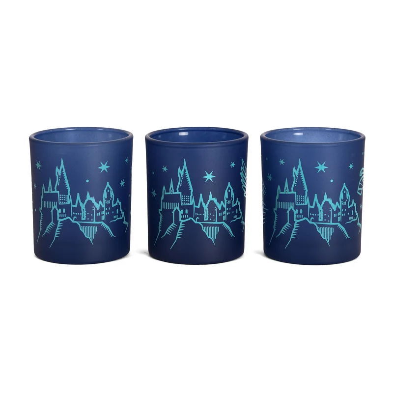 Harry Potter - Hogwarts Teelichthalter 3er Set