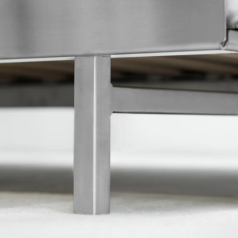 MOEBE Bed Stainless Steel 90 - 180 cm