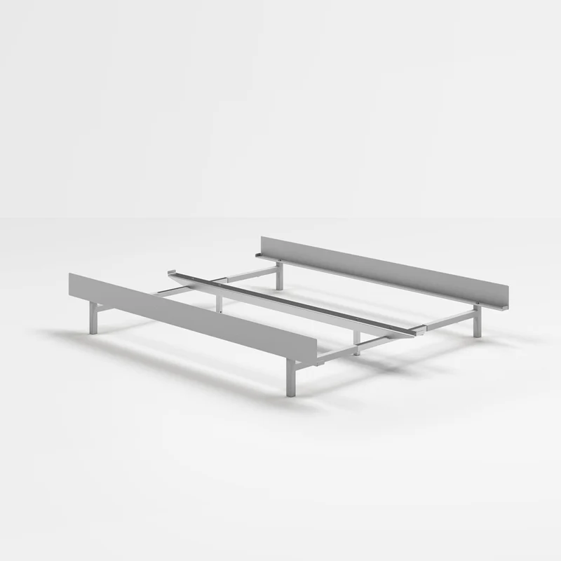 MOEBE Bed Stainless Steel 90 - 180 cm