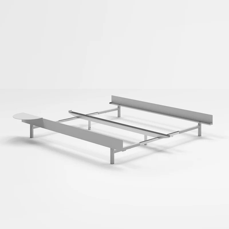MOEBE Bed Stainless Steel 90 - 180 cm